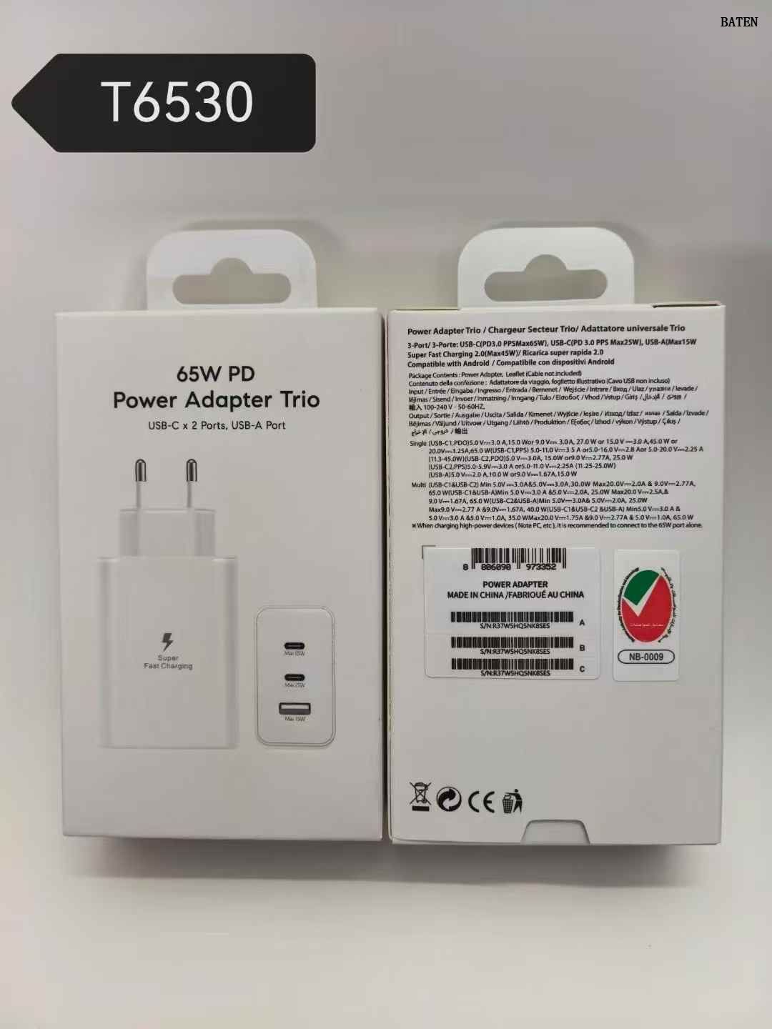 Carregador de telefone para a Samsung