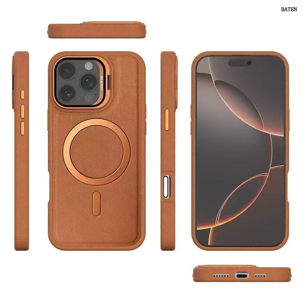 Capa de telefone magnética de couro de alta qualidade