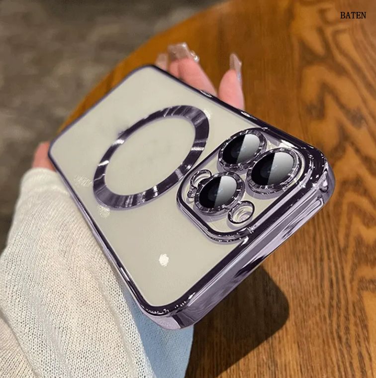 Capa de telefone magnética transparente