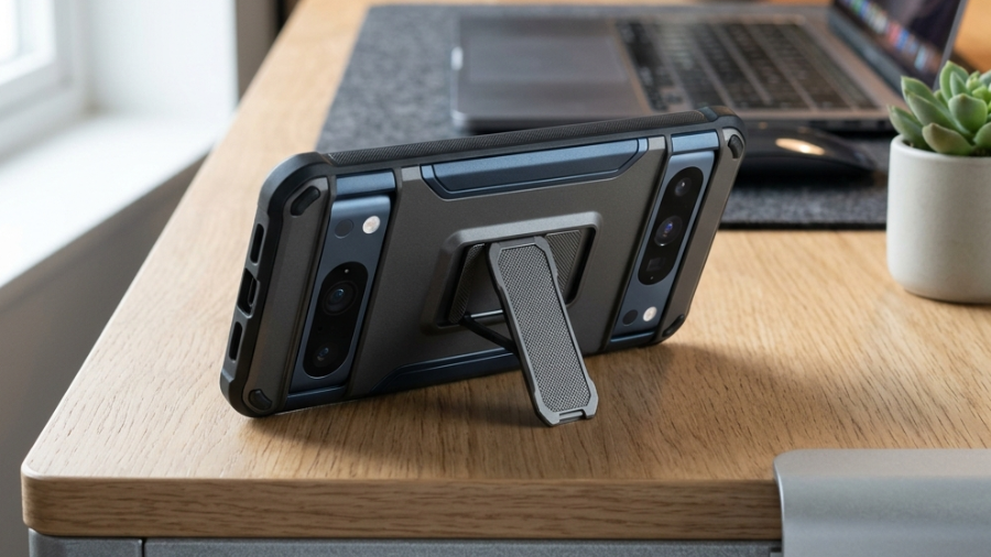 capa de telefone com suporte
